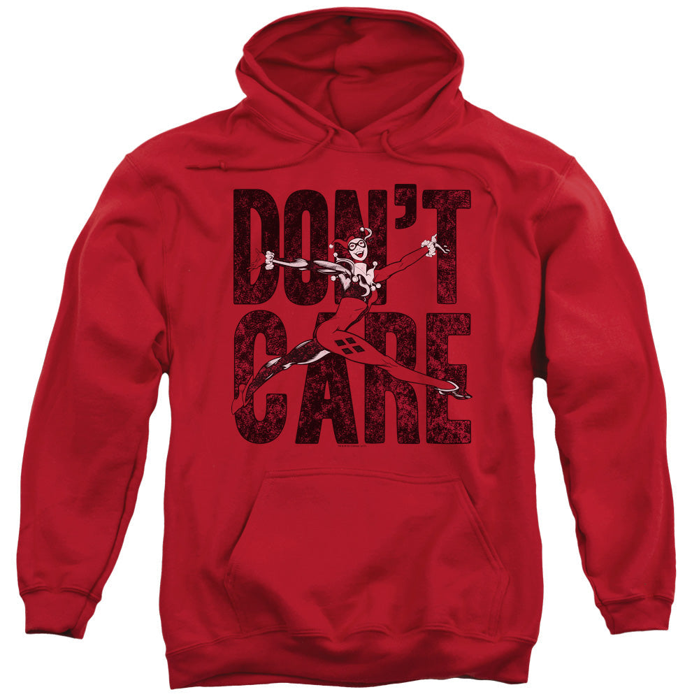 Justice League DonŸ??t Care Mens Hoodie Red