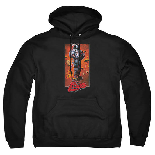 Justice League Of America Lobo Pose Mens Hoodie Black