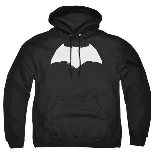 Justice League Movie Batman Solid Color Mens Hoodie Black