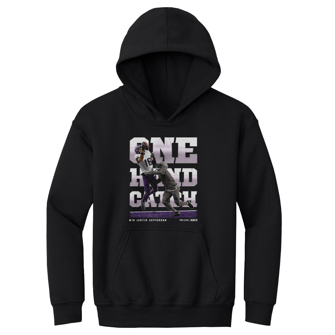 Justin Jefferson Minnesota One Hand Catch WHT