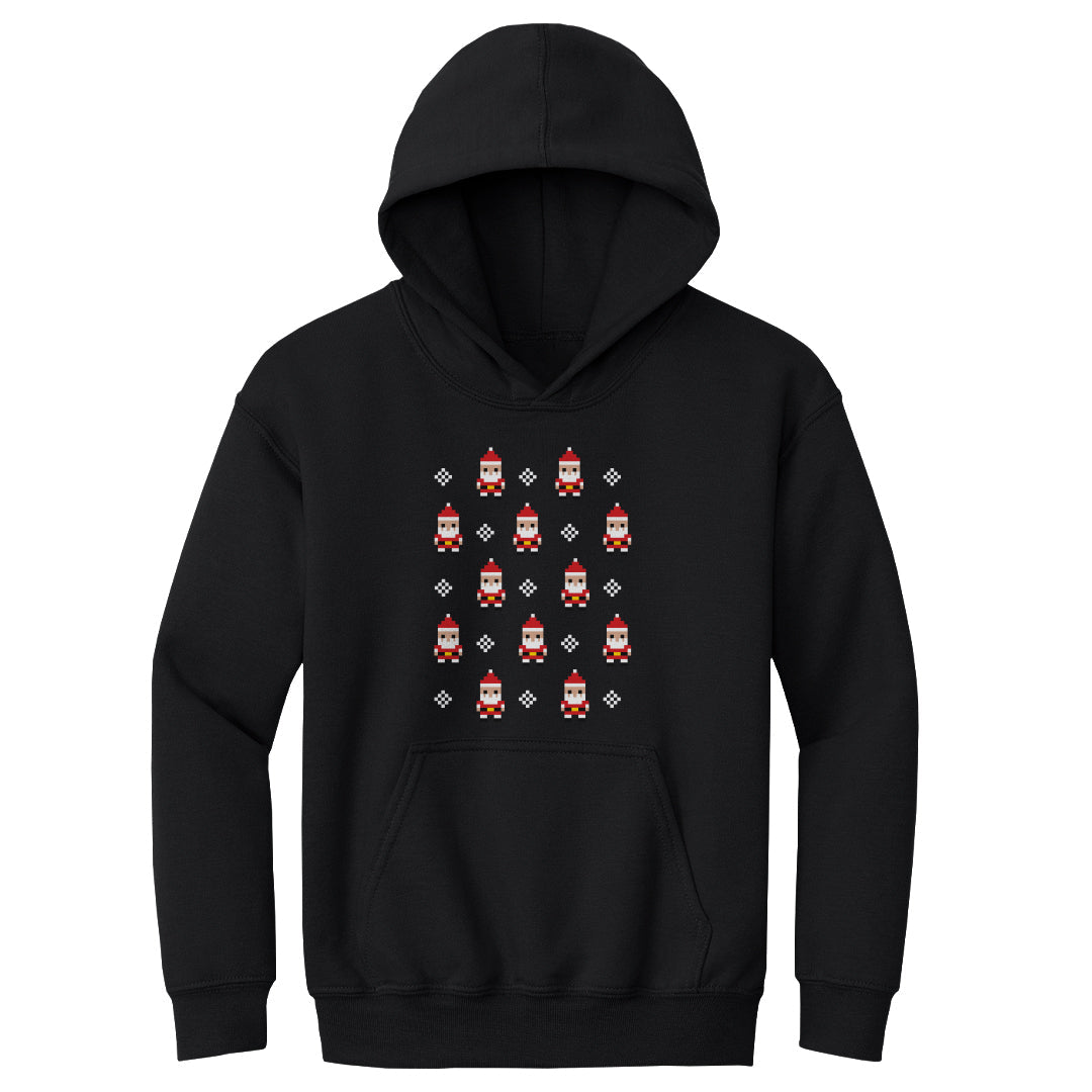 Christmas 8-bit Santas WHT