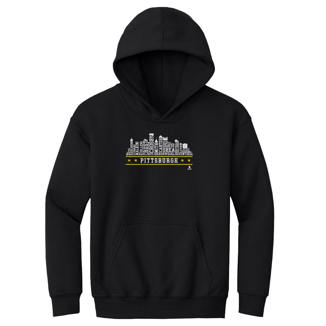 Pittsburgh Hockey Roster Skyline 23 WHT