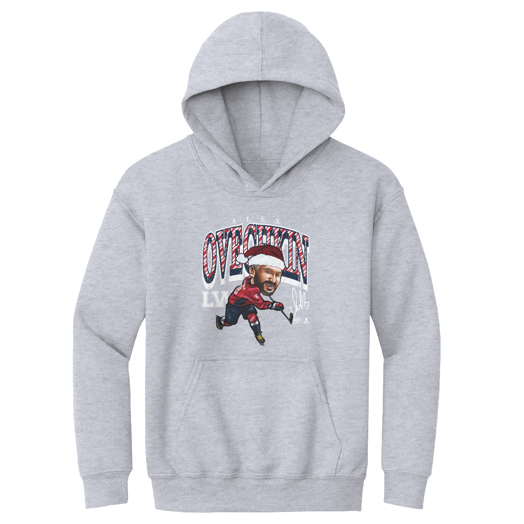 Alex Ovechkin Washington Cartoon Santa Hat WHT