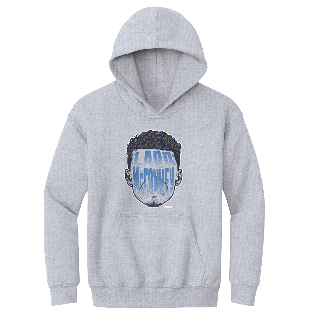 Ladd McConkey Los Angeles C Player Silhouette WHT