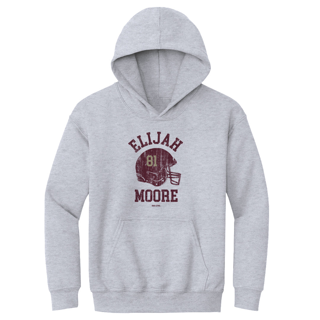 Elijah Moore College Helmet Font