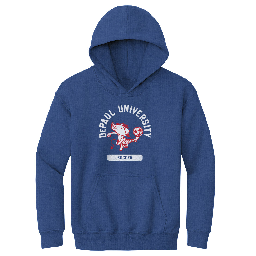 DePaul Blue Demons Mascot Soccer WHT