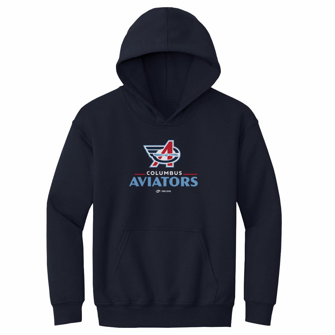Columbus Aviators Primary Logo WHT