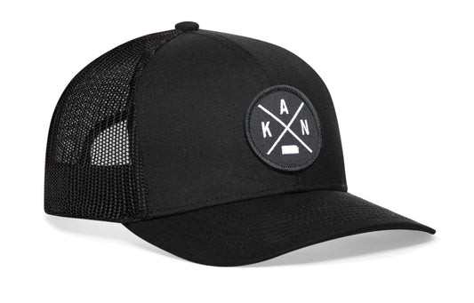 Kansas Trucker Haka Hat Black KAN X Snapback