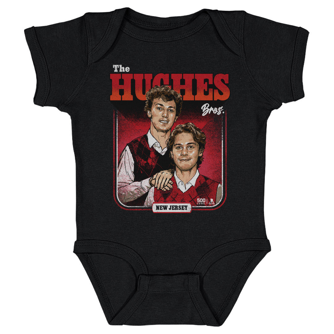 Luke Hughes & Jack Hughes New Jersey Step Brothers WHT