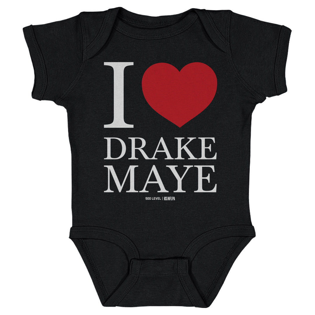 Drake Maye New England I Heart WHT