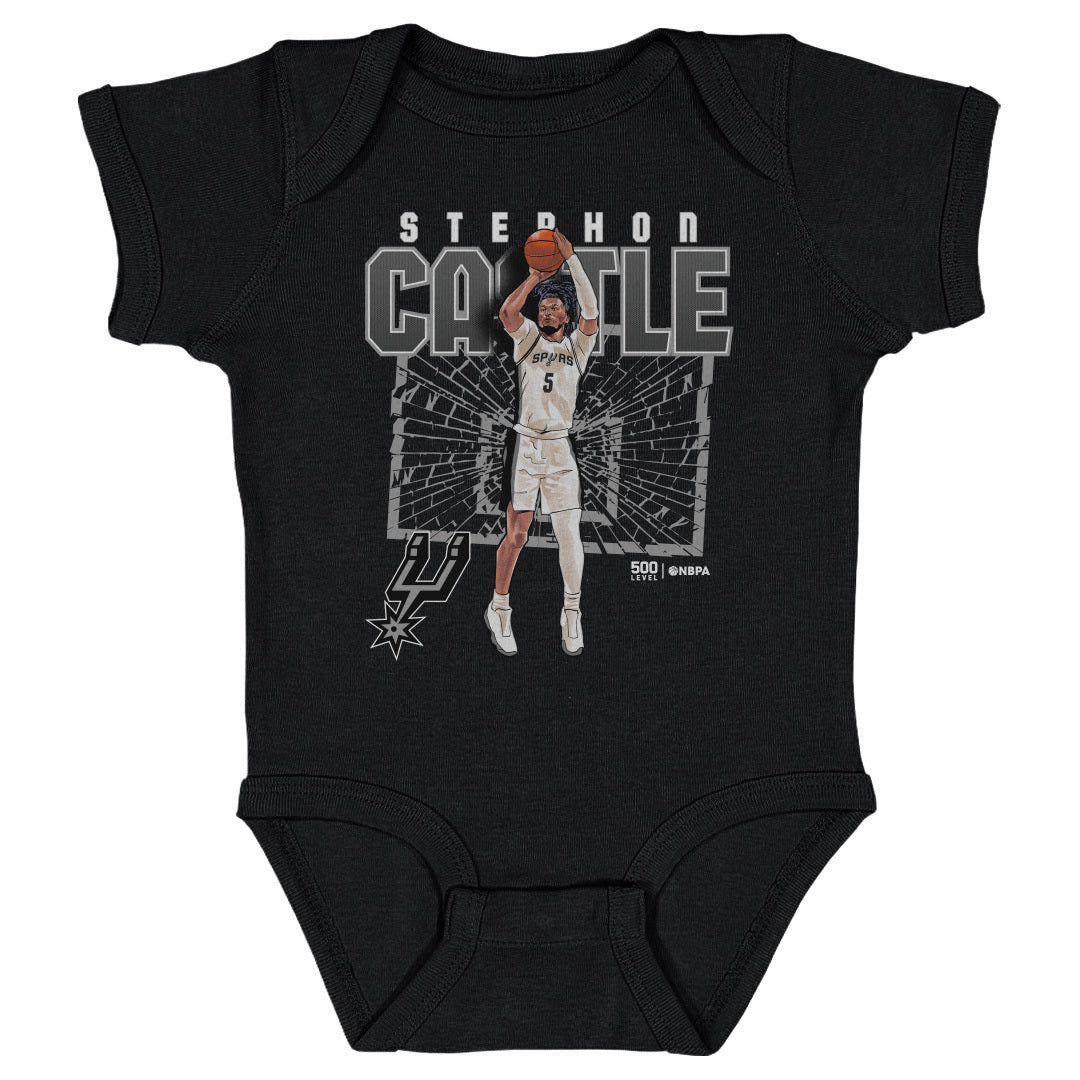 Stephon Castle San Antonio Spurs Shattered WHT