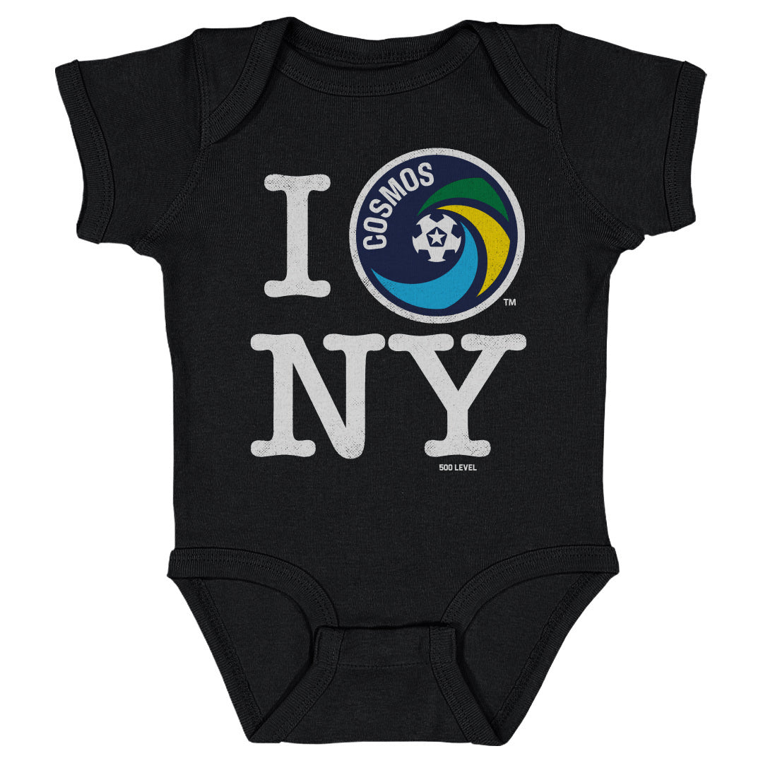 New York Cosmos I Love NY WHT Kids Infant Baby Romper 500 Level Officially Licensed Fan Gear
