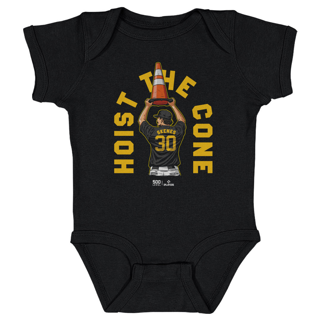 Paul Skenes Pittsburgh Hoist The Cone WHT