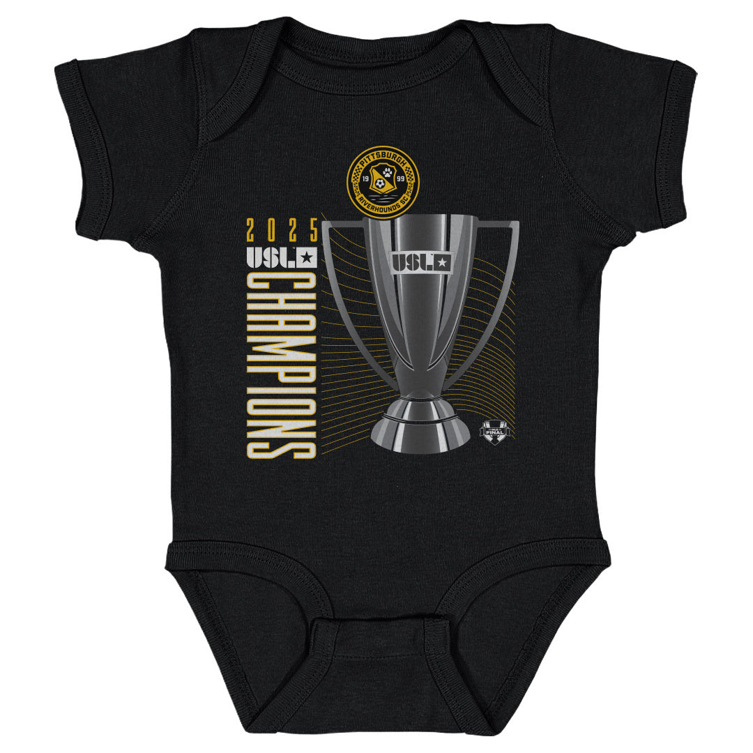 Pittsburgh Riverhounds SC 2025 USL Championship Final Champions Trophy WHT