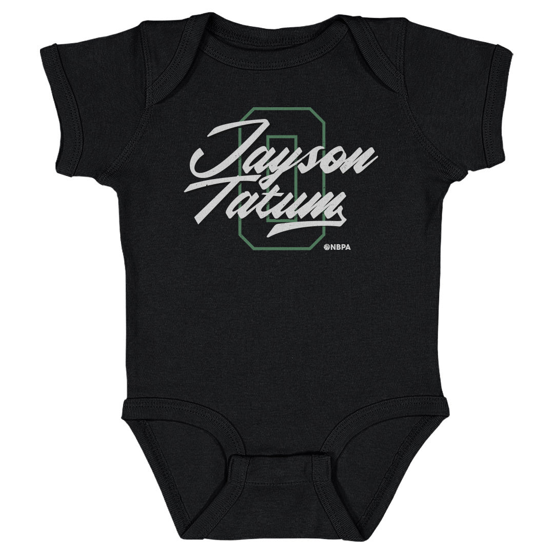 Jayson Tatum Boston Number Script WHT