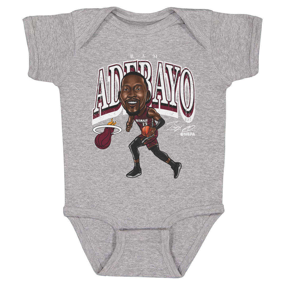 Bam Adebayo Miami Heat Cartoon WHT