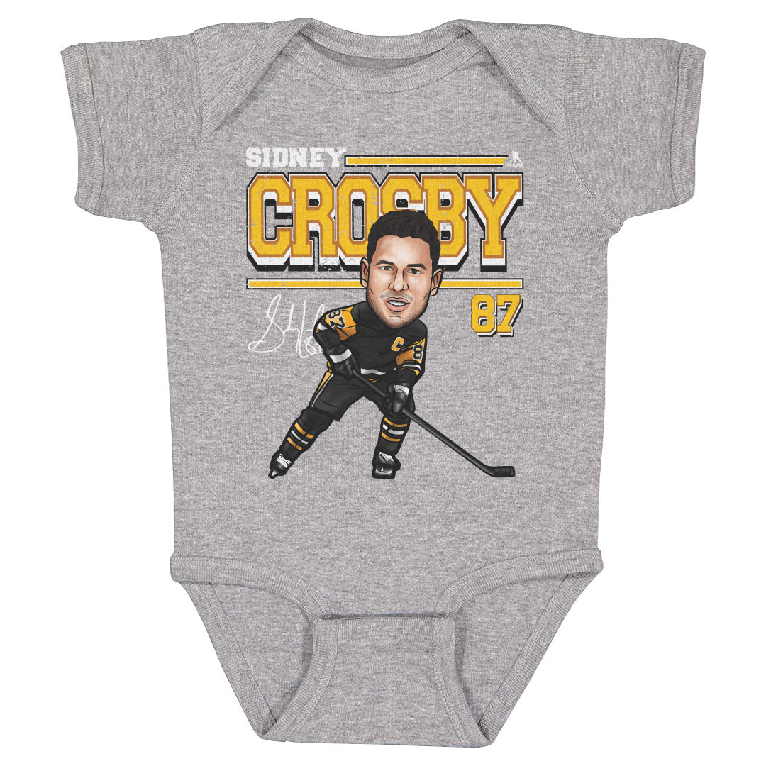 Sidney Crosby Pittsburgh Cartoon WHT