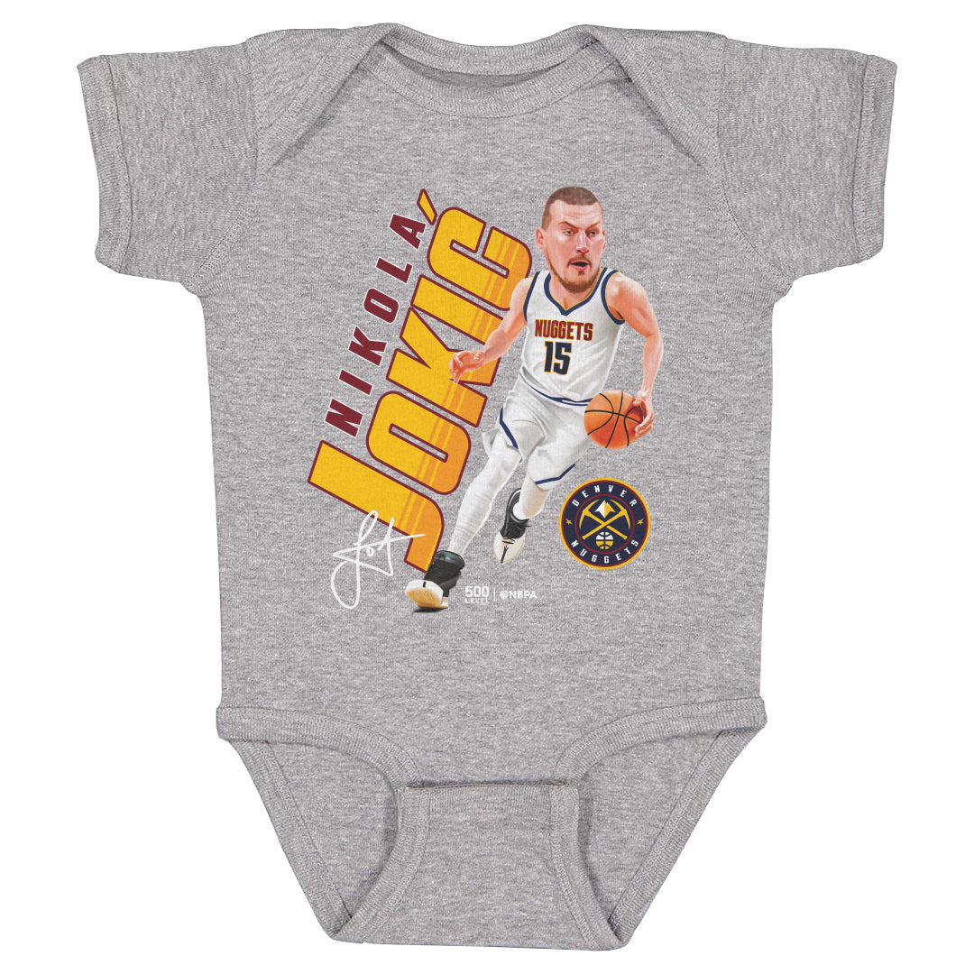 Nikola Jokic Denver Nuggets Caricature WHT