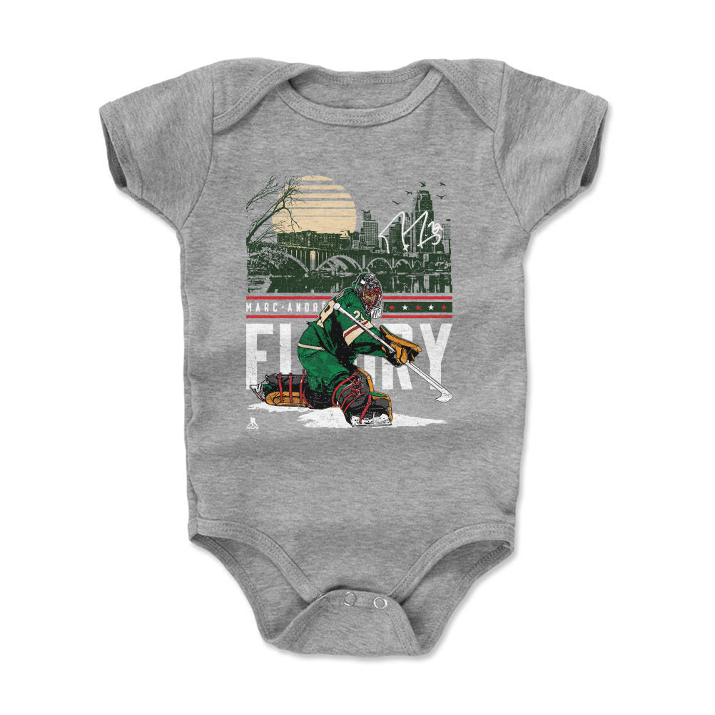 Marc-Andre Fleury Minnesota City Skyline WHT