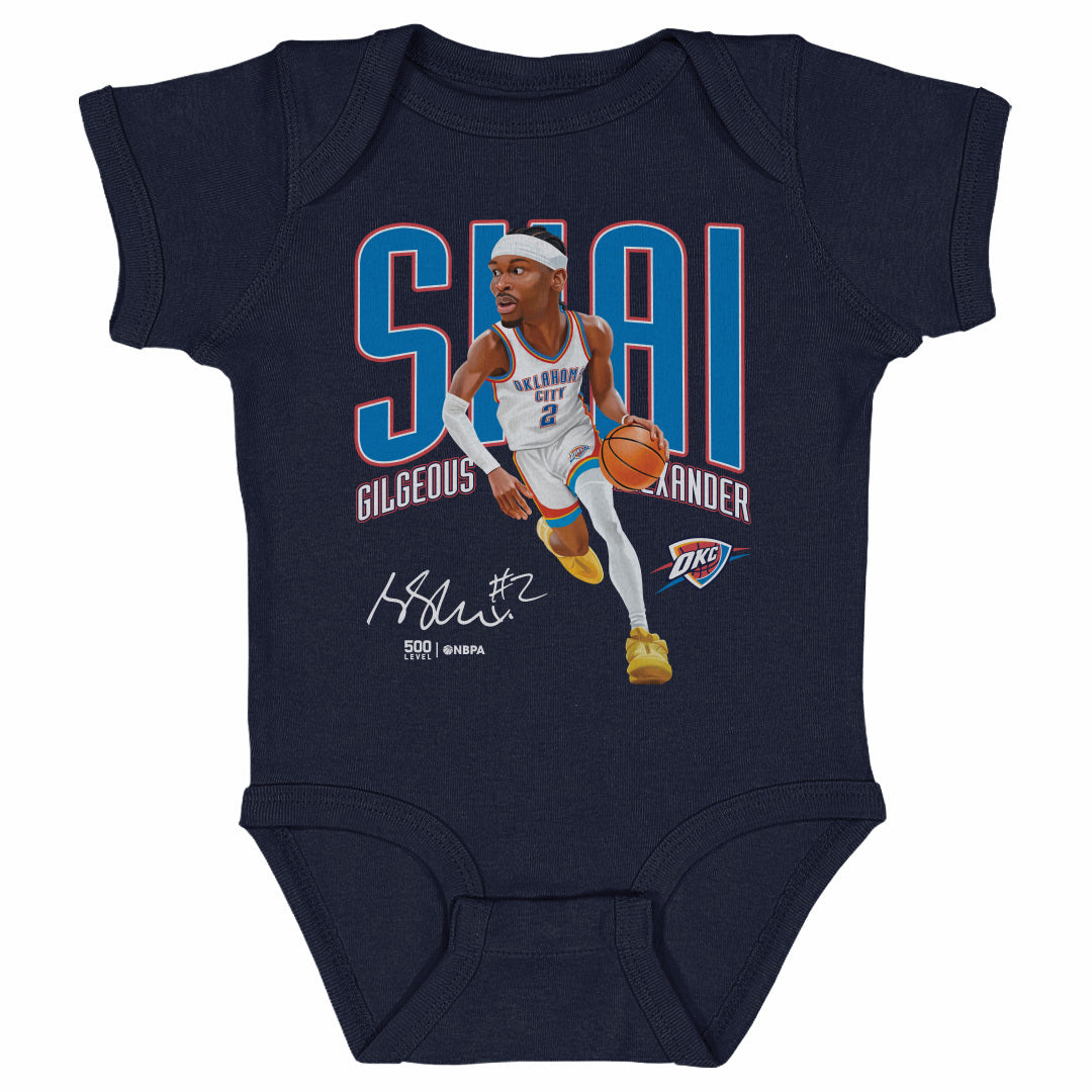 Shai Gilgeous-Alexander Oklahoma City Thunder Caricature WHT