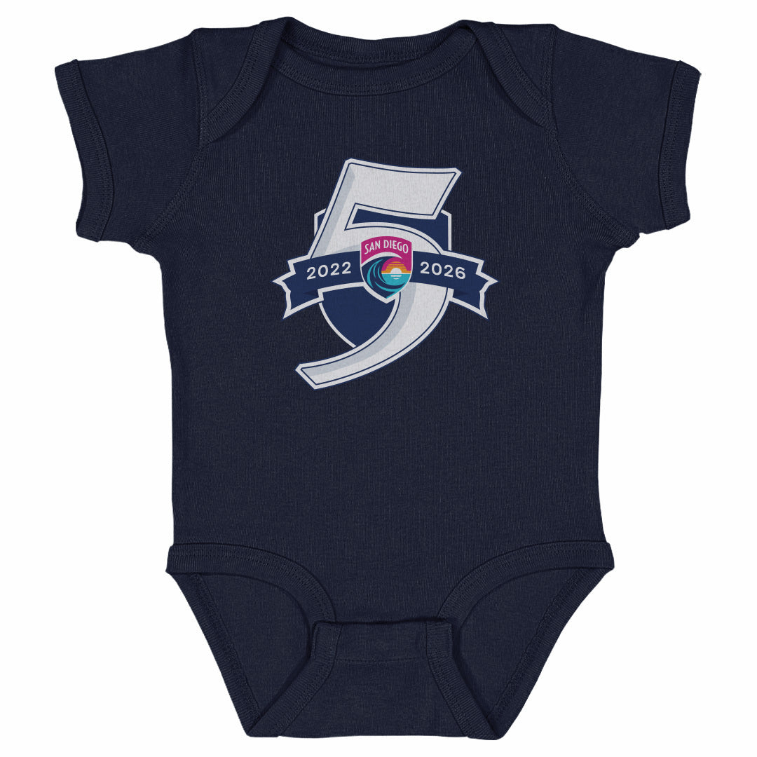 San Diego Wave FC 5 Seasons Logo WHT