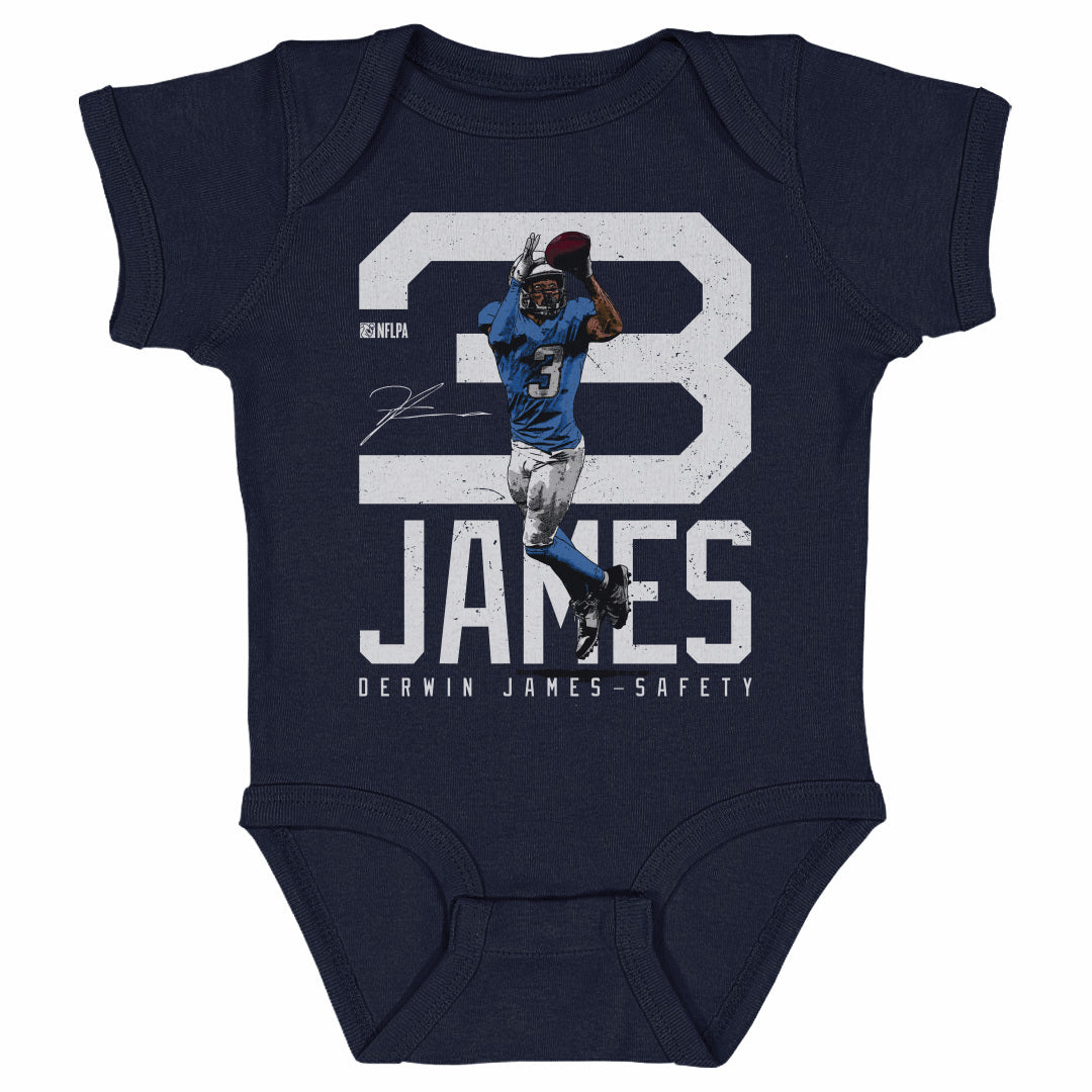 Derwin James Los Angeles C Bold Number WHT