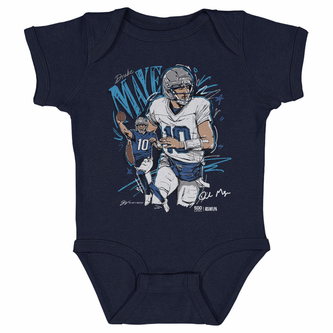 Drake Maye New England Scribble WHT