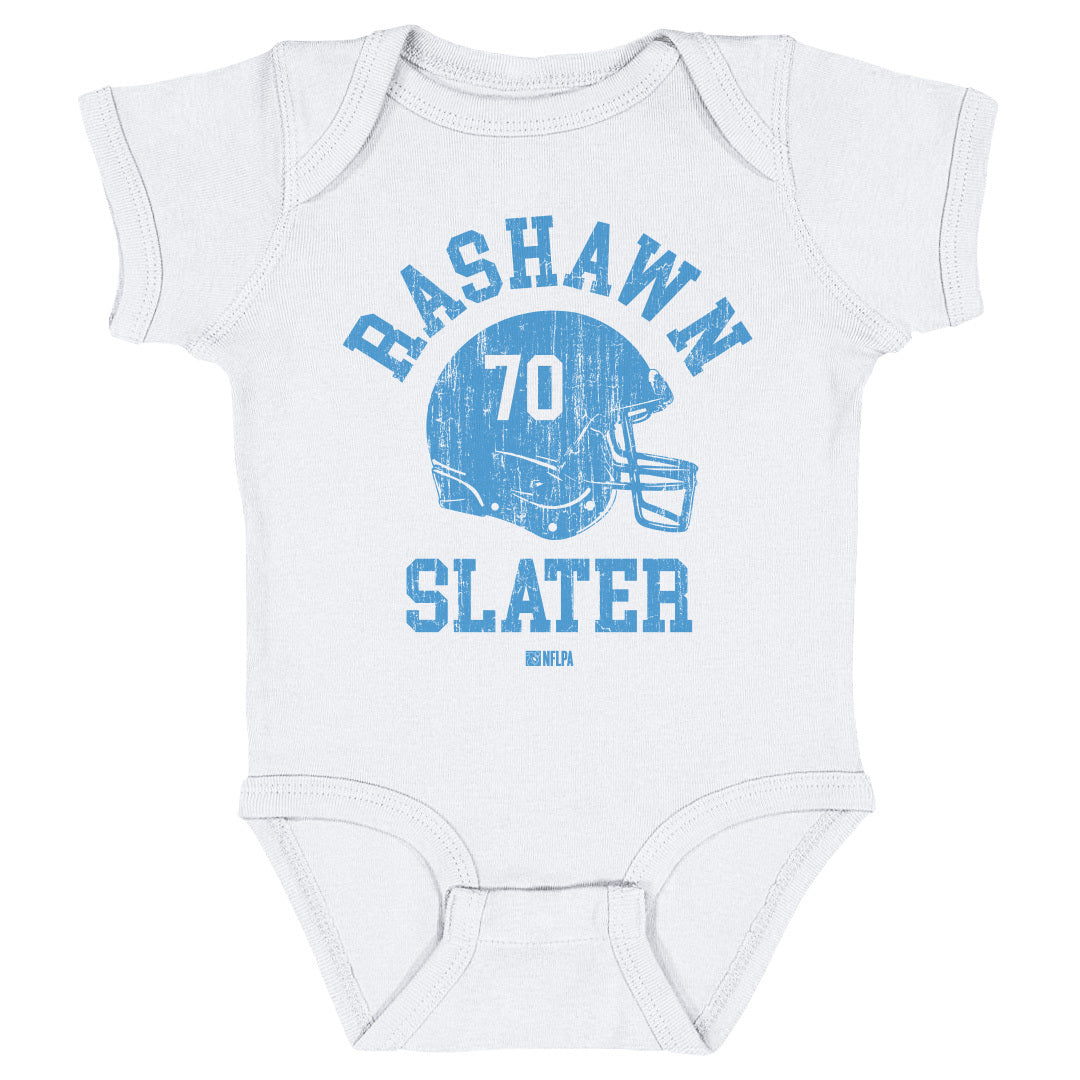Rashawn Slater Los Angeles C Helmet Font