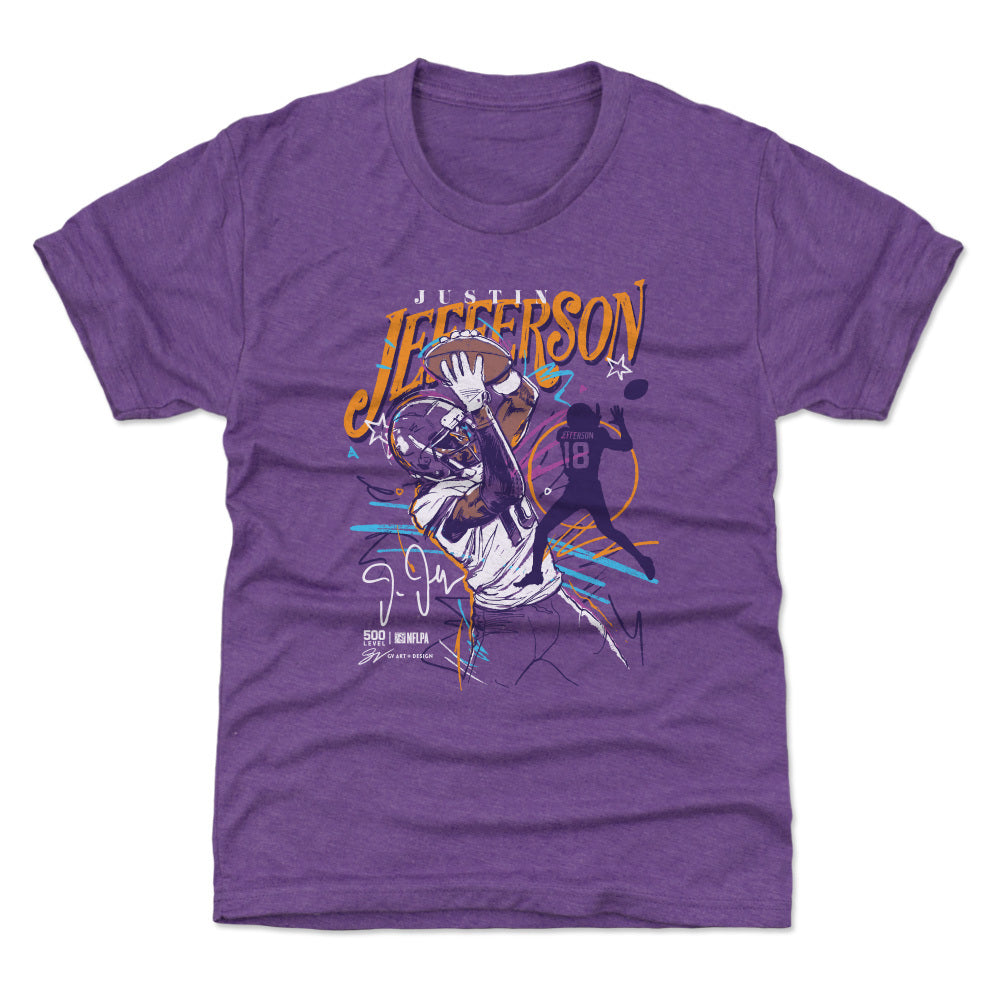 Justin Jefferson Minnesota Scribble WHT