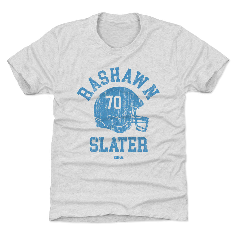 Rashawn Slater Los Angeles C Helmet Font