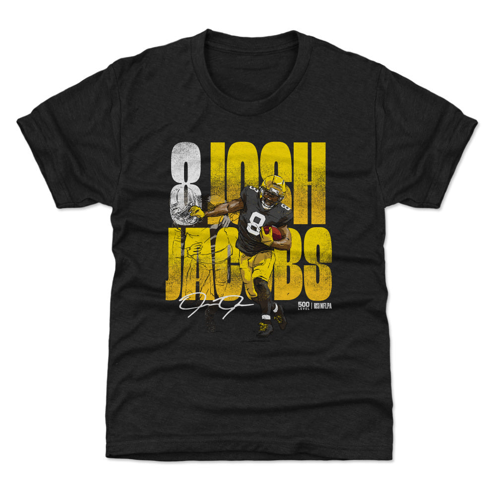 Josh Jacobs Green Bay Stiff Arm WHT