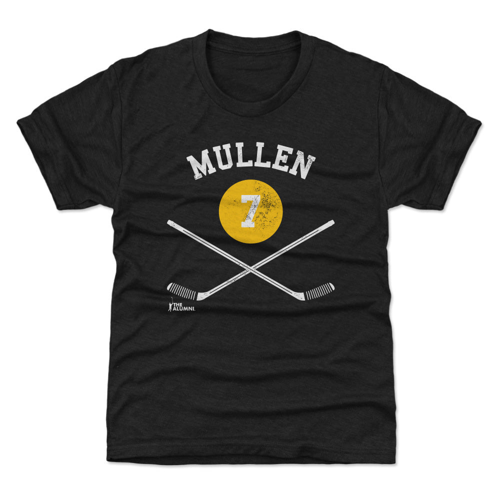 Joe Mullen Pittsburgh 7 Sticks WHT