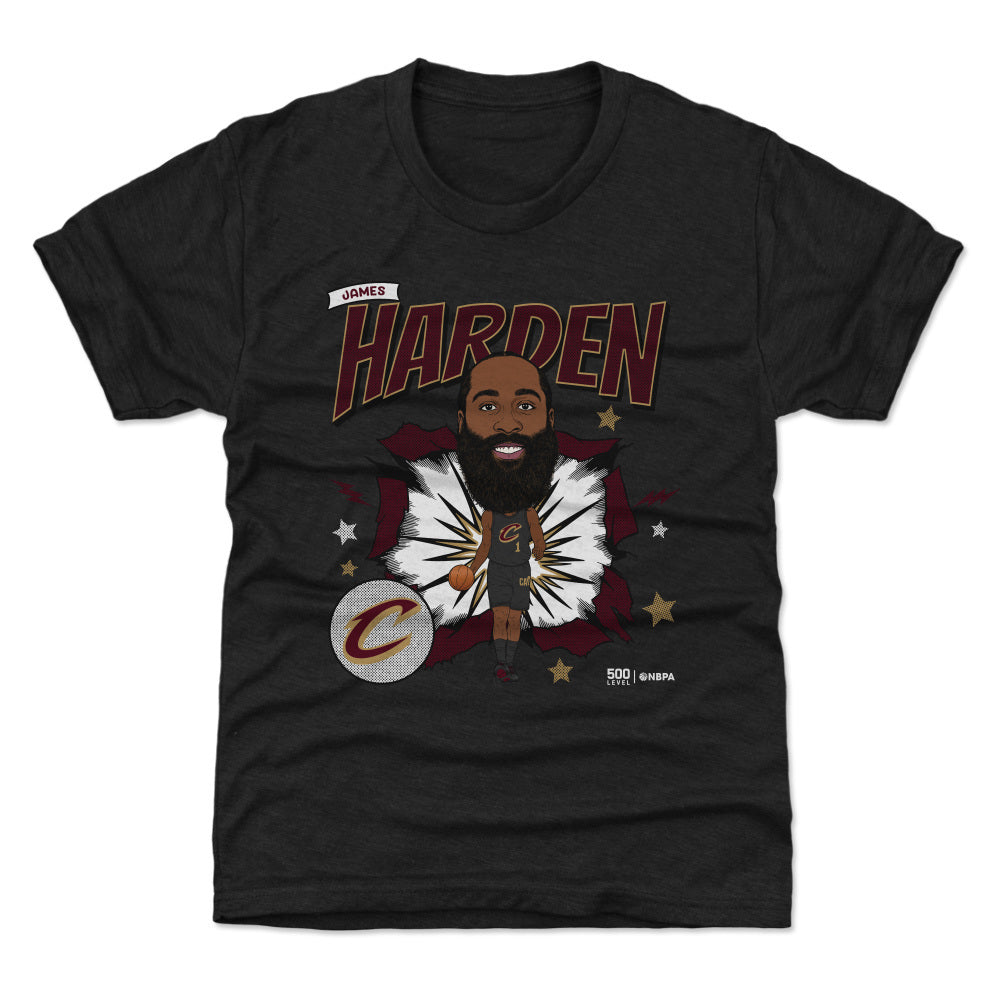 James Harden Cleveland Cavaliers Caricature WHT