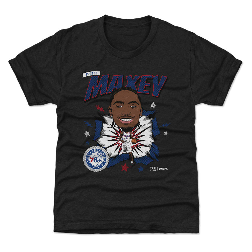 Tyrese Maxey Philadelphia 76ers Caricature WHT