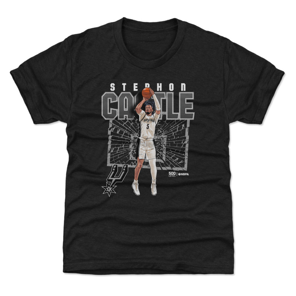 Stephon Castle San Antonio Spurs Shattered WHT