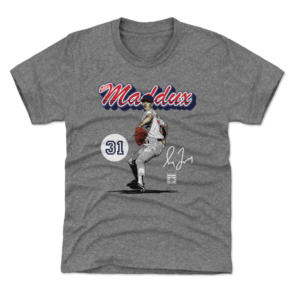 Greg Maddux Atlanta Retro Script WHT