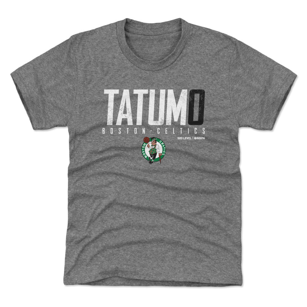 Jayson Tatum Boston Celtics Elite WHT Kids T Shirt 500 Level Officially Licensed Fan Gear