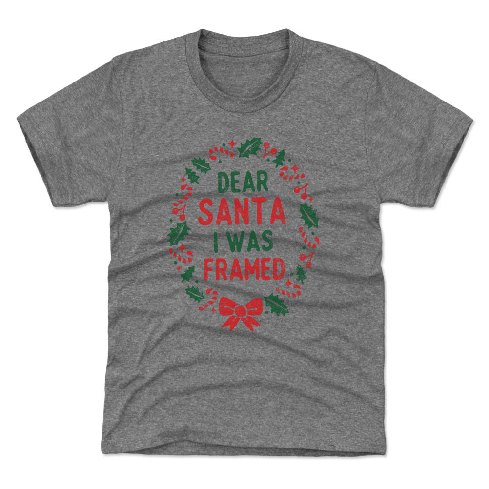 Christmas Dear Santa I Was Framed WHT