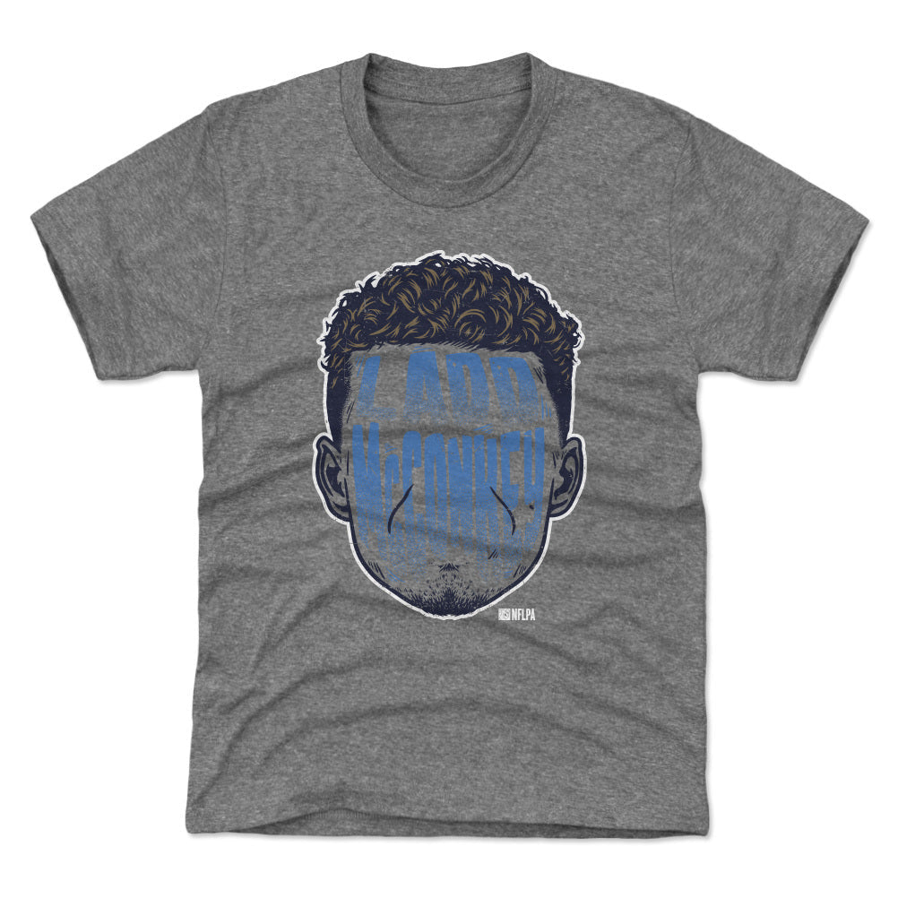 Ladd McConkey Los Angeles C Player Silhouette WHT