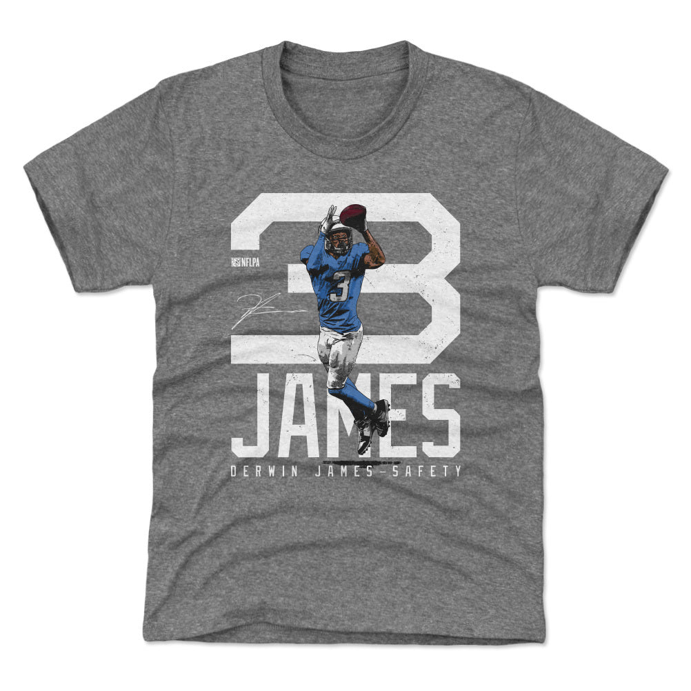 Derwin James Los Angeles C Bold Number WHT