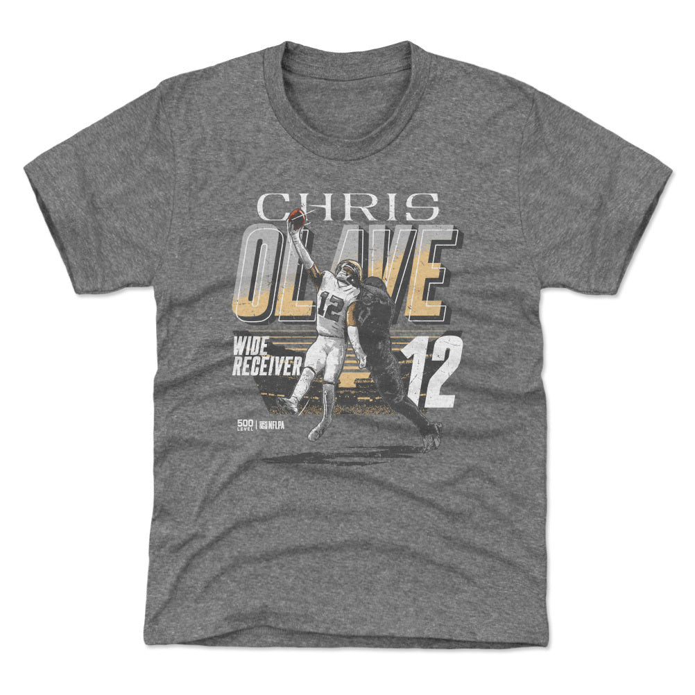 Chris Olave New Orleans One-Handed Catch WHT