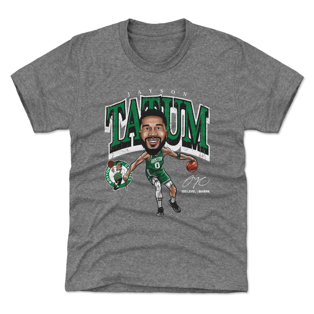 Jayson Tatum Boston Celtics Cartoon WHT