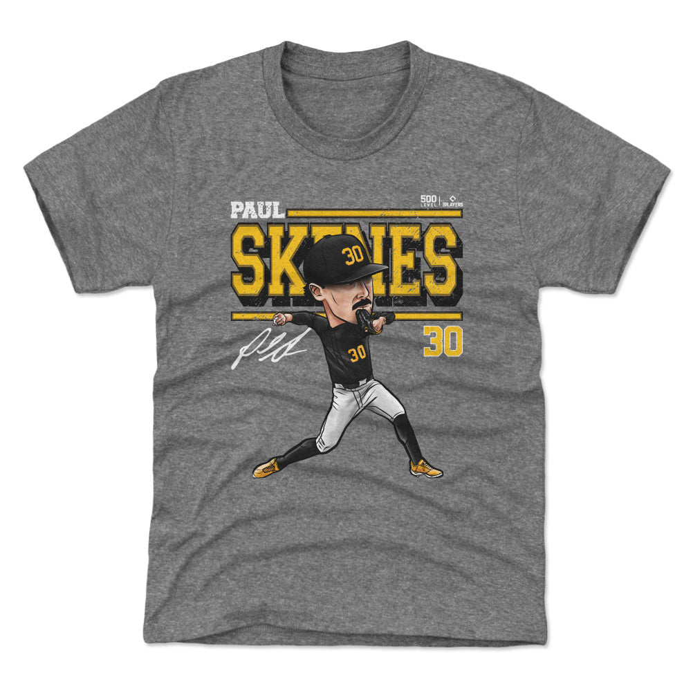 Paul Skenes Pittsburgh Cartoon WHT