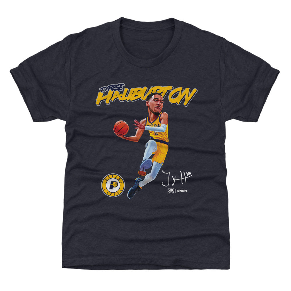 Tyrese Haliburton Indiana Pacers Caricature WHT