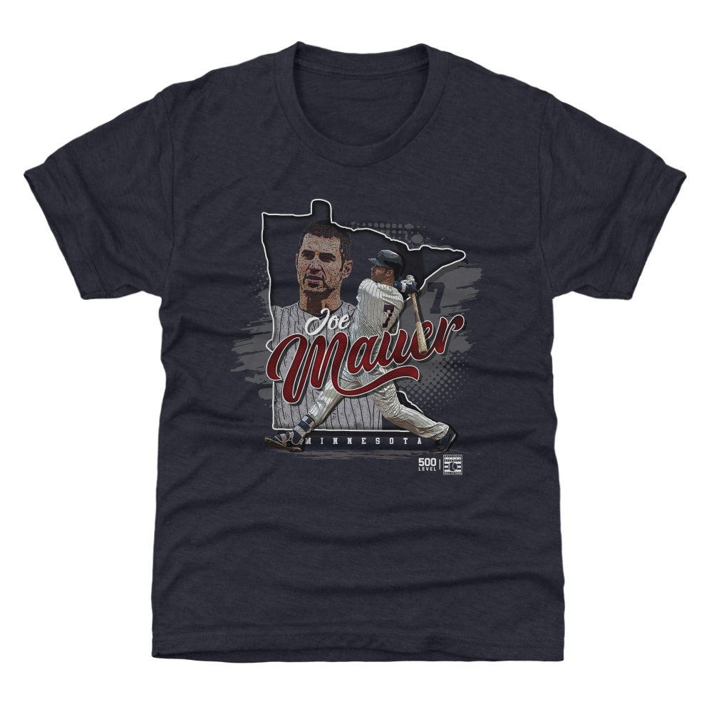 Joe Mauer Minnesota State Silhouette WHT