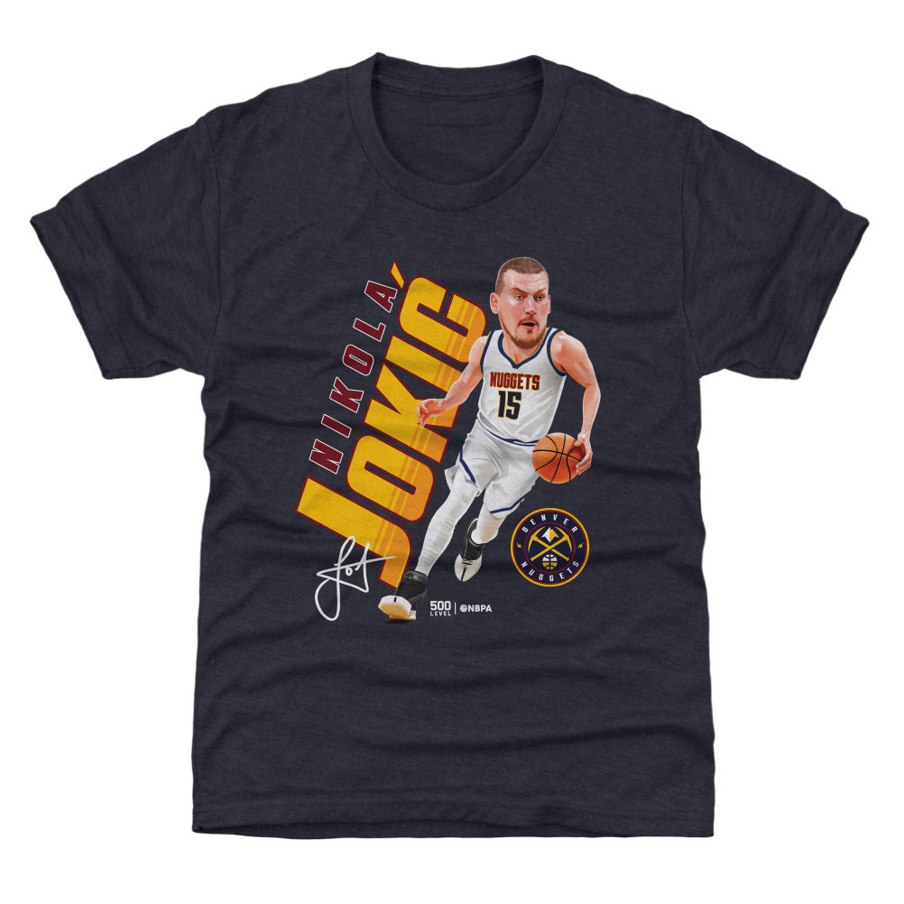 Nikola Jokic Denver Nuggets Caricature WHT