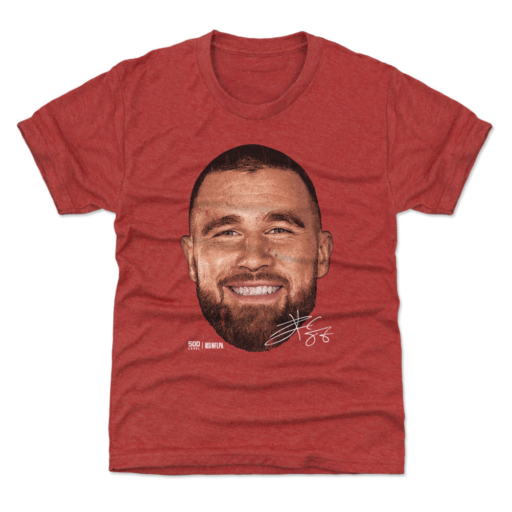 Travis Kelce Kansas City Vintage Head WHT