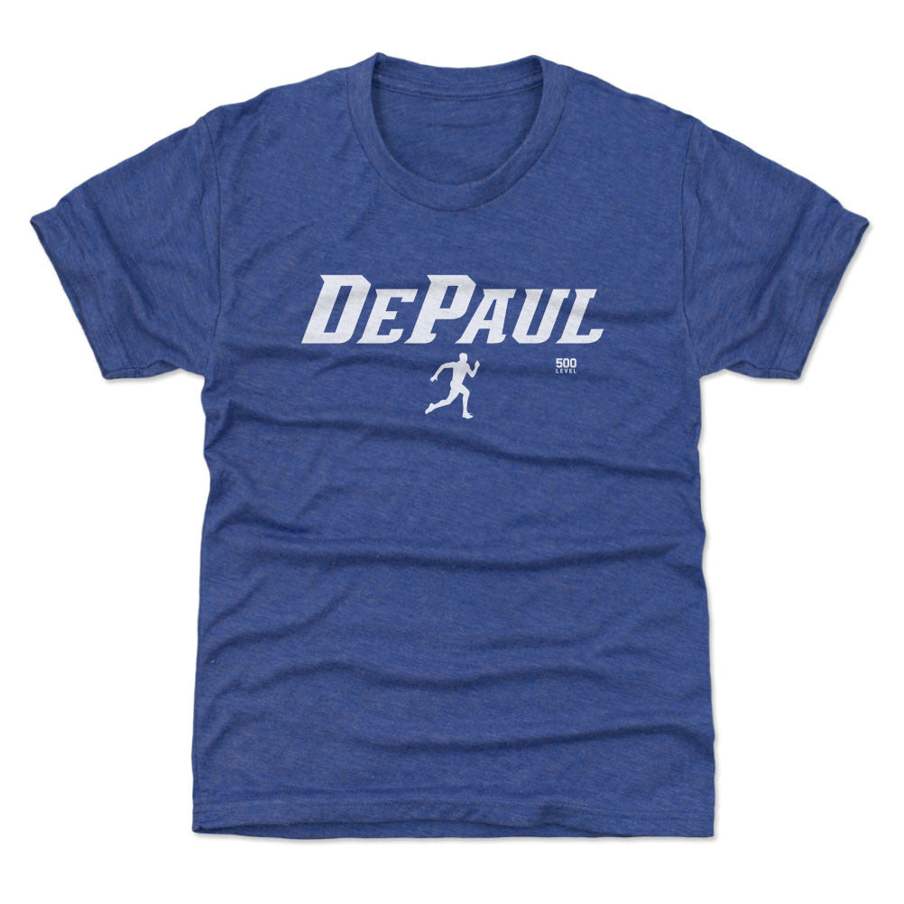 DePaul Blue Demons Track & Field Minimalist WHT