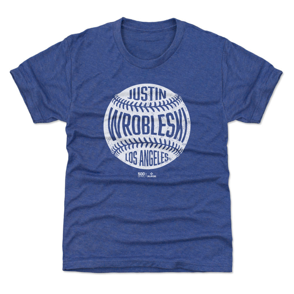 Justin Wrobleski Los Angeles D Vintage Baseball WHT