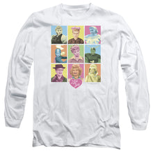 Load image into Gallery viewer, I Love Lucy So Many Faces Mens Long Sleeve Shirt White Officially Licensed